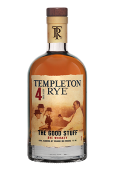 Templeton Rye Whiskey The Good Stuff 4 Year