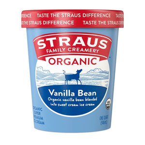 Straus Organic Vanilla Bean Ice Cream