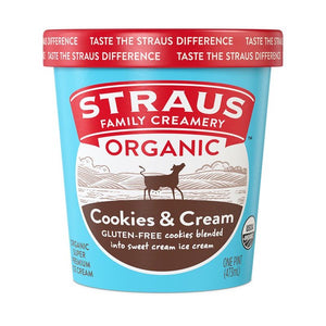 Straus Organic Cookies and Cream Ice Cream
