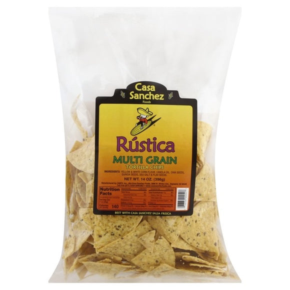 Casa Sanchez Tortilla Chips Rustica Multi Grain