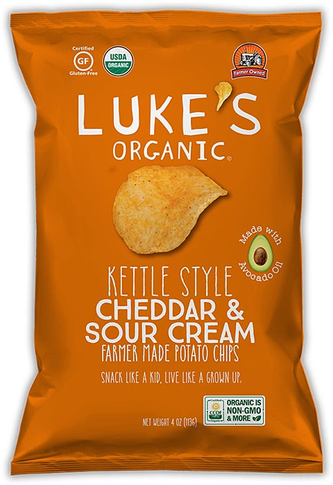 Luke’s Organic Kettle Style Cheddar & Sour Cream