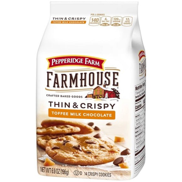 Pepperidge Farm Farmhouse  Think & Crispy Toffee Milk Chocolate