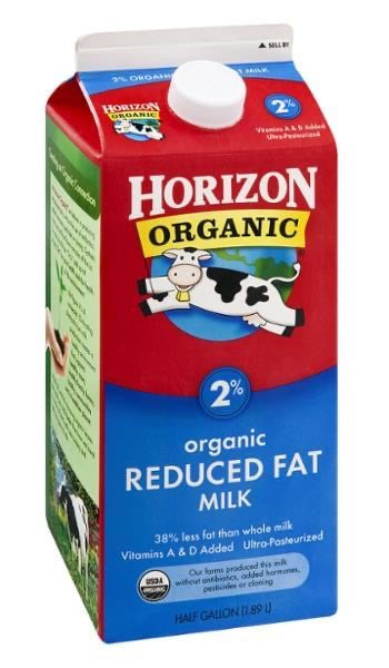 Horizon Organic Milk  2%